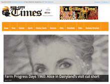 Tablet Screenshot of hubcitytimes.com